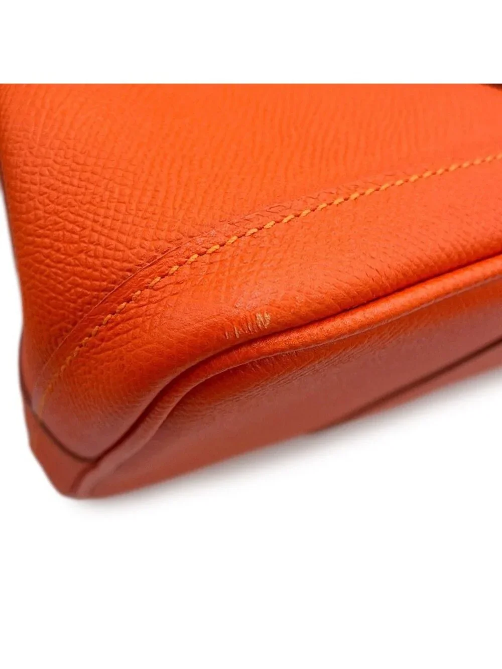 Hermes Tote Garden Party PM Silver Epsom